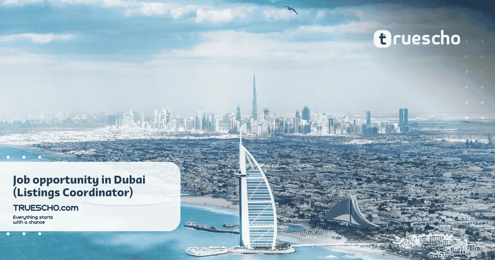 Job opportunity in Dubai (Listings Coordinator)