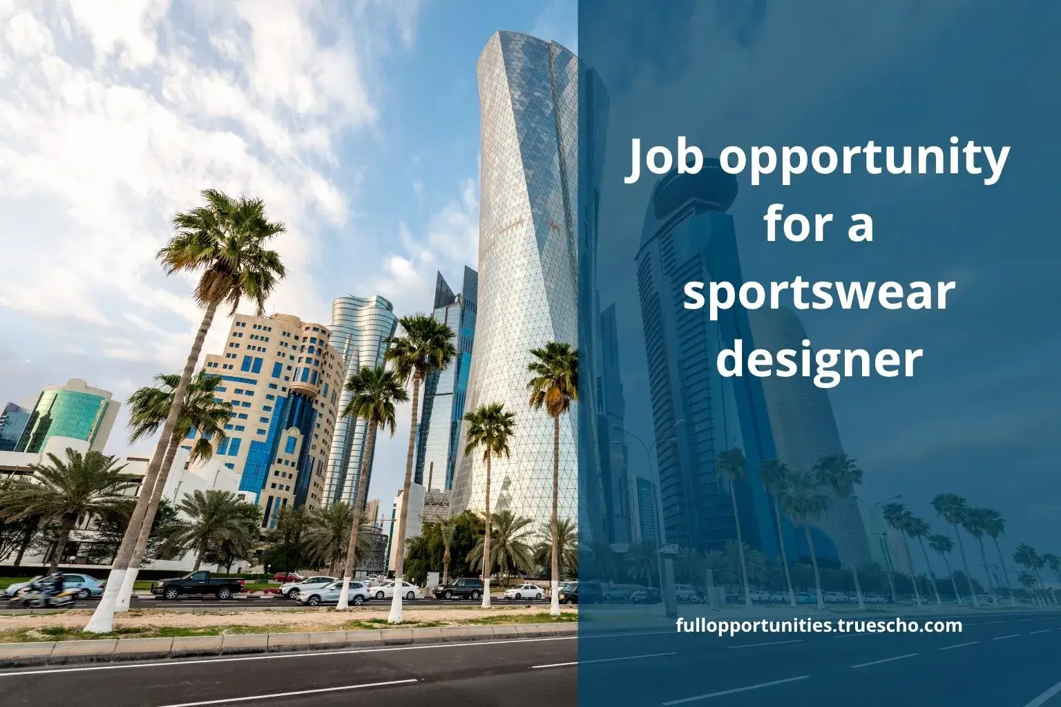 Job opportunity for a sportswear designer