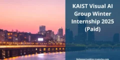KAIST Visual AI Group Winter Internship 2025 (Paid)
